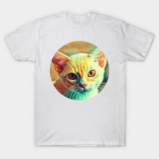 Bright-Eyed floppy cat T-Shirt